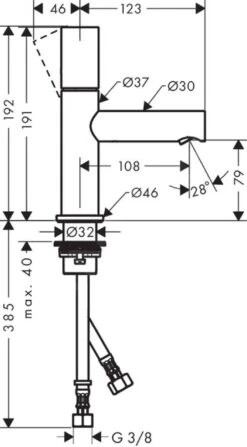 Axor Uno - Wastafelkraan 80, Geborsteld Nikkel 45005820 -Badkamer Luxe 48d2f1a7aae866b0a4ed4534