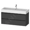 Duravit Ketho.2 - Wastafelkast 549x1184x460 Mm, 2 Laden, Grafiet Mat K25279049490000