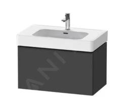 Duravit D-Neo - Wastafelkast 440x784x452 Mm, 1 Lade, Grafiet Mat DE4277049490000