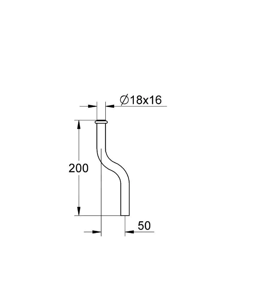 Grohe Reserveonderdelen - Urinoirspoelpijp, Chroom 37040000 3 Grohe Reserveonderdelen - Urinoirspoelpijp, Chroom 37040000 - Afbeelding 3