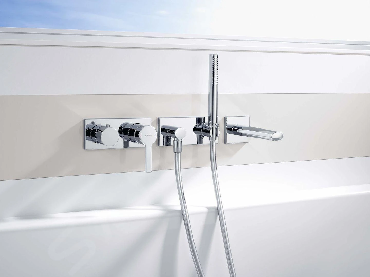 Hansa Ronda - Inbouwkraan Voor 2 Uitgangen, Chroom 44599583 4 Hansa Ronda - Inbouwkraan Voor 2 Uitgangen, Chroom 44599583 - Afbeelding 4