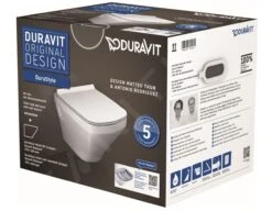 Duravit DuraStyle - Compact Wandcloset, Softclose WC-zitting, Rimless, Alpine Wit 45710900A1 -Badkamer Luxe 4b9b77c93bd18438e2719f9e