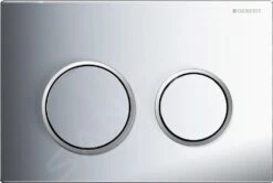 Geberit Omega20 - OMEGA 20 Bedieningsplaat, Glanzend Chroom/mat Chroom 115.085.KH.1