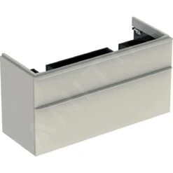 Geberit Smyle Square - Wastafelkast, 1184x470x617 Mm, 2 Laden, Zand Grijs 500.356.JL.1