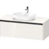Duravit Ketho.2 - Wastafelonderkast Met Uitsparing 459x1200x550 Mm, 1 Lade, Glanzend Wit K24887022220000