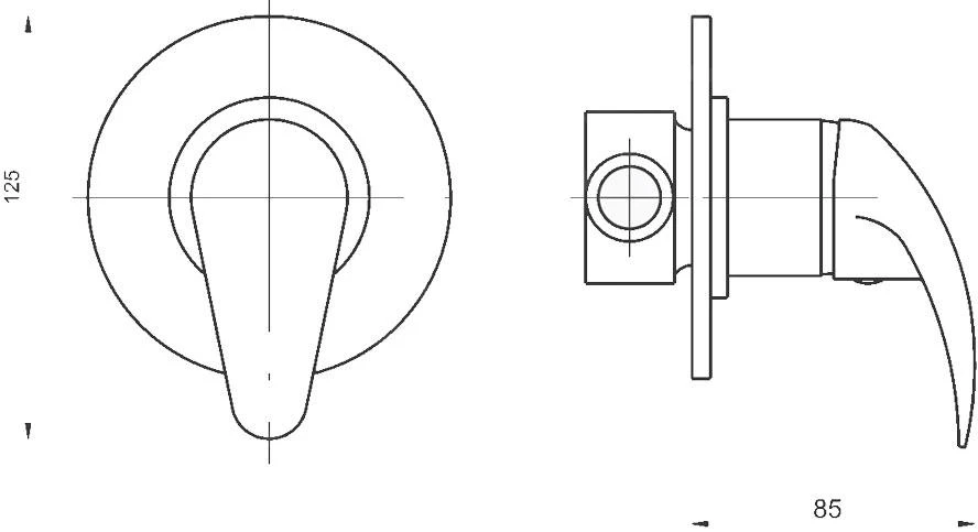 Novaservis Titania Lux - Inbouwkraan Met Inbouwdeel, Chroom 91050,0 2 Novaservis Titania Lux - Inbouwkraan Met Inbouwdeel, Chroom 91050,0 - Afbeelding 2