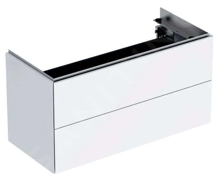 Geberit ONE - Wastafelonderkast 895x465x395 Mm, 2 Laden, Met LED Verlichting En Afvoerregeling, Glanzend Wit 500.385.01.1 1 Geberit ONE - Wastafelonderkast 895x465x395 Mm, 2 Laden, Met LED Verlichting En Afvoerregeling, Glanzend Wit 500.385.01.1