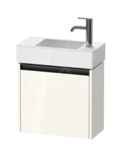 Duravit Ketho.2 - Wastafelkast 440x484x238 Mm, 1 Deur, Scharnieren Rechts, Glanzend Wit K25072R22220000