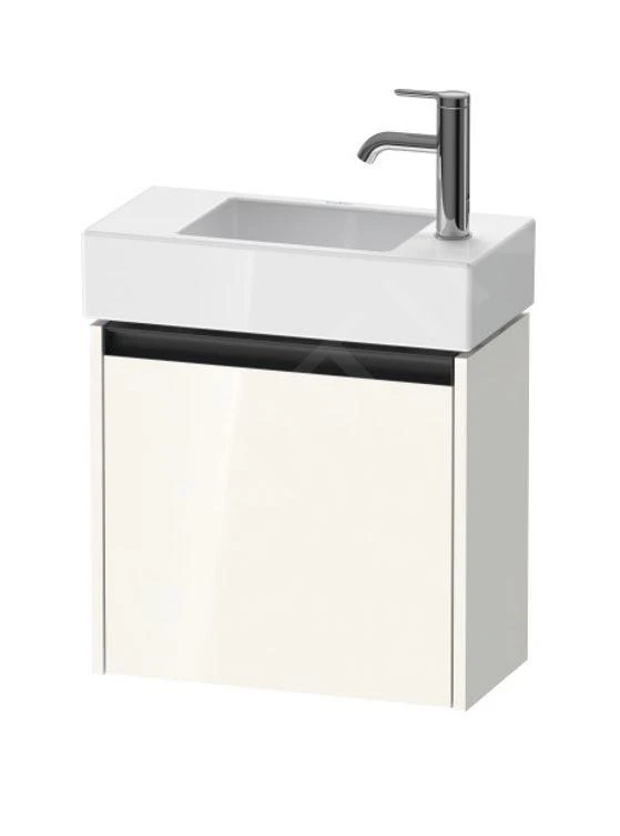 Duravit Ketho.2 - Wastafelkast 440x484x238 Mm, 1 Deur, Scharnieren Rechts, Glanzend Wit K25072R22220000 1 Duravit Ketho.2 - Wastafelkast 440x484x238 Mm, 1 Deur, Scharnieren Rechts, Glanzend Wit K25072R22220000