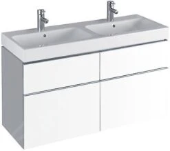 Geberit ICon - Wastafelonderkast Voor Dubbele Wastafel, 1190x620x477 Mm, Glazend Wit 840520000 -Badkamer Luxe 4dec90734c9c551ab291d4fc