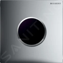 Geberit Spoelsystemen - Wc-besturing Met Elektronische Spoelactivering, Bedieningsplaat Type 10, Netvoeding, Chroom Mat/chroom 116.025.KN.1