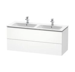 Duravit L-Cube - Wastafelonderkast 550x1290x481 Mm, 2 Laden, Wit Mat LC625801818