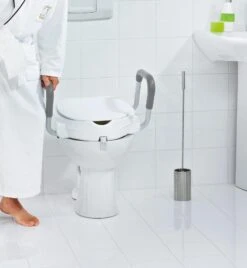 Sapho Ridder WC-zittingen - WC-zitting Verhoogd 100 Mm, Met Grepen, Wit A0072001 -Badkamer Luxe 4f3e0f99f2ada50d307f9a7f
