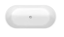 Duravit D-Neo - Vrijstaand Bad, 1600x750 Mm, Zonder Overloop, DuraSolid, ClickClack, Wit 700486000000000 -Badkamer Luxe 4f58c5c3fbe56a0f100e841b