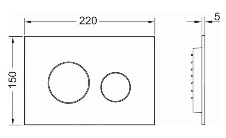 Tece TECEloop - Bedieningsplaat, Glanzend Chroom 9240921 2 Tece TECEloop - Bedieningsplaat, Glanzend Chroom 9240921 - Afbeelding 2