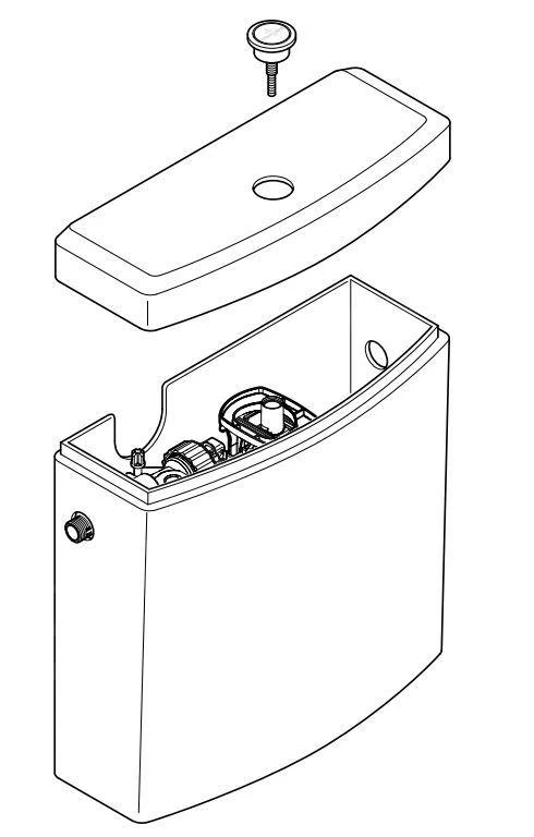 Villeroy & Boch Venticello - Stortbak Voor Staande Toiletpot, Met Zij- En Achteraansluiting, CeramicPlus, Alpine Wit 570711R1 2 Villeroy & Boch Venticello - Stortbak Voor Staande Toiletpot, Met Zij- En Achteraansluiting, CeramicPlus, Alpine Wit 570711R1 - Afbeelding 2