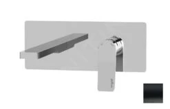 Paffoni Tilt - Inbouw Wastafelkraan Incl. Inbouwdeel, Mat Zwart TI106NO