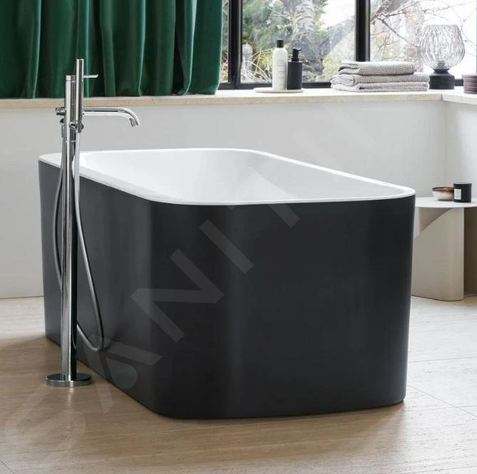 Duravit Happy D.2 Plus - Vrijstaand Bad, 1800x800 Mm, Wit/graphit Super Matt 700453800000000 6 Duravit Happy D.2 Plus - Vrijstaand Bad, 1800x800 Mm, Wit/graphit Super Matt 700453800000000 - Afbeelding 6