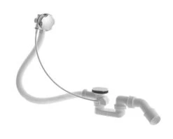 Duravit Toebehoren - Af- En Overloopgarnituur Voor D-Code Baden Met Zijdelingse Afvoer, Doorsnede Afvoer 52 Mm, Chrom 790225000001000