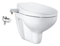 Grohe Bau Ceramic - Manuele Bidetzitting Inclusief Toiletpot En Thermostaat, SoftClose, Alpine Wit 39652SH0