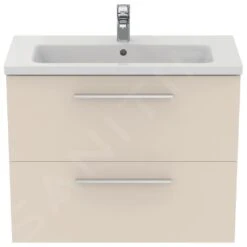 Ideal Standard I.Life S - Wastafelonderkast, 800x375x630 Mm, 2 Laden, Mat Zand T5295NF -Badkamer Luxe 52263db7e764f979d381fe5d