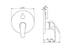 Hansa Pinto - Afdekset Voor Badkraan, Met Omstelkraan Voor 2 Functie, Chroom 85269183 4 Hansa Pinto - Afdekset Voor Badkraan, Met Omstelkraan Voor 2 Functie, Chroom 85269183 -Badkamer Luxe 526d9caf015516c22f1c5a62
