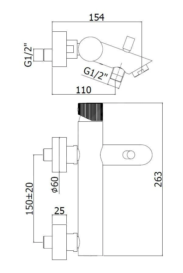 Paffoni Jo - Badkraan Met Accessoires, Chroom JO023CR 2 Paffoni Jo - Badkraan Met Accessoires, Chroom JO023CR - Afbeelding 2