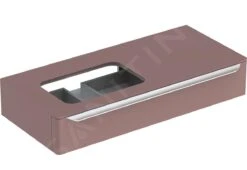 Geberit MyDay - Wastafelonderkast, 1150x545x200 Mm, 1 Schuiflade Met LED-verlichting, Taupe 824261000