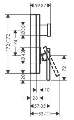Axor Edge - Afbouwdeel Voor Inbouwkraan, Chroom 46450000 -Badkamer Luxe 52db1254b6f46241ac4a6ac7