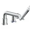 Hansgrohe Talis S - 4-gatsmengkraan Op Badrand, Chroom 72419000