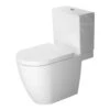 Duravit ME By Starck - Duoblokpot, Afvoer Achter Onder, Alpine Wit 2172090000