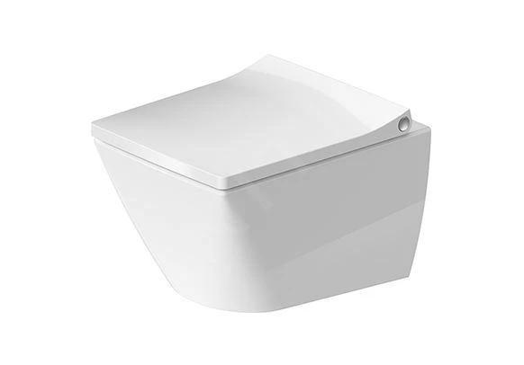 Duravit Viu - Wandtoilet Compact, Rimless, DuraFix, Alpine Wit 2573090000 1 Duravit Viu - Wandtoilet Compact, Rimless, DuraFix, Alpine Wit 2573090000