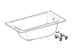 Geberit Selnova - Bad 1600x750x428 Mm, Wit 554.283.01.1 5 Geberit Selnova - Bad 1600x750x428 Mm, Wit 554.283.01.1 -Badkamer Luxe 54fb6d7d721b9386d5c50299 4