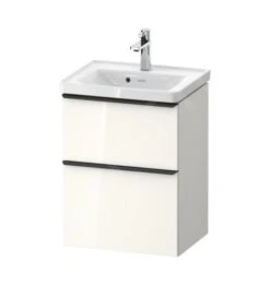 Duravit D-Neo - Wastafelonderkast 625x484x372 Mm, 2 Laden, Glanzend Wit DE4350022220000