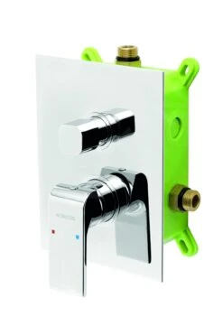 Novaservis Nobless Sharp - Inbouwkraan Voor 2 Functies Met Binnenwerk, Chroom BOX37051R,0