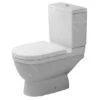 Duravit Starck 3 - Duoblokpot, Afvoer Achter Onder, Met HygieneGlaze, Alpine Wit 0126012000