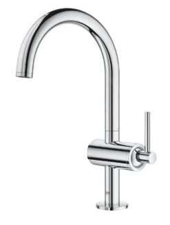 Grohe Atrio - Wastafelkraan Met Waste En Draaibare Uitloop, L-size, Chroom 32042003 -Badkamer Luxe 559e3ece678cc274cec7d9d2