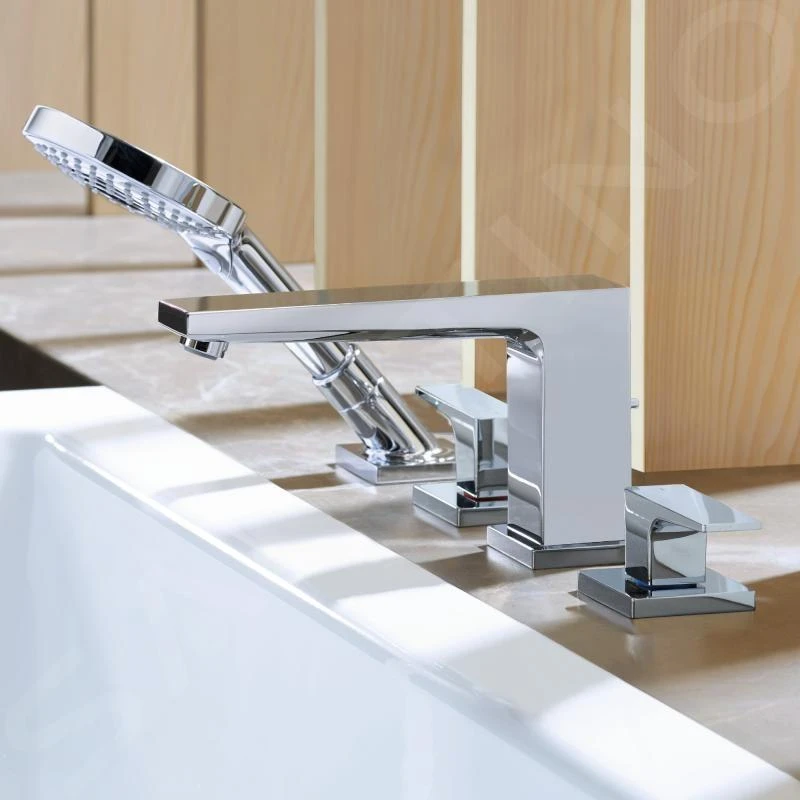 Hansgrohe Metropol - Badrandkraan, 4-gats Installatie, Chroom 32553000 3 Hansgrohe Metropol - Badrandkraan, 4-gats Installatie, Chroom 32553000 - Afbeelding 3