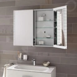 Keuco Royal Match - Spiegelkast Met LED-verlichting, Inbouw, 800x700x149 Mm, Zilver Geanodiseerd 12812171311 12 Keuco Royal Match - Spiegelkast Met LED-verlichting, Inbouw, 800x700x149 Mm, Zilver Geanodiseerd 12812171311 -Badkamer Luxe 567714d8181f01f906377373 1