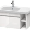 Duravit DuraStyle - Wastafelonderkast 398x730x448 Mm, 1 Lade, Glanzend Wit DS639402222
