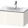Duravit L-Cube - Wastafelonderkast 400x720x481 Mm, 1 La, Glanzend Wit LC613602222