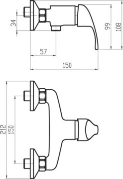 Novaservis Titania Iris - Douchekraan, Chroom 92061/1,0 -Badkamer Luxe 56c3c96cf5dfd77c9ad752f3