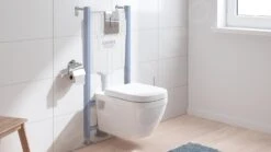Grohe Solido - Toiletset Met Hangend Toilet + Softclose Wc Bril, Rimless, Arena Cosmopolitan Drukknop, Chroom 39700000 -Badkamer Luxe 571fe64e03c0cc4087ebf897