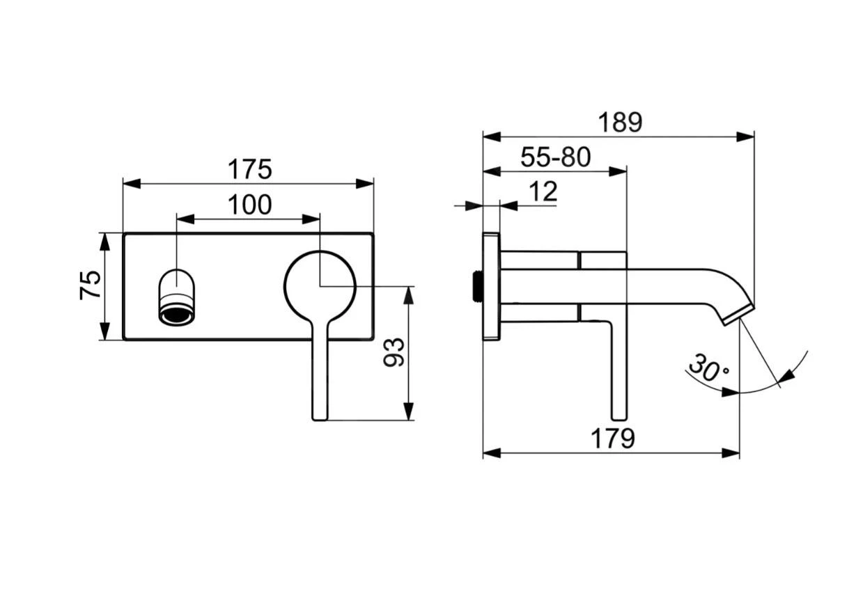 Hansa Vantis Style - Inbouw Wastafelkraan, Chroom 54802107 2 Hansa Vantis Style - Inbouw Wastafelkraan, Chroom 54802107 - Afbeelding 2