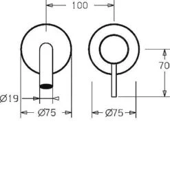 Hansa Public - Inbouw Wastafelkraan, 2-gats Installatie, Chroom 57952171 -Badkamer Luxe 5753166a4c5823ee48e57965