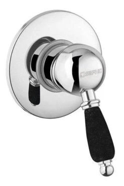 Sapho Kirké Black - Inbouw Douchekraan, Met Inbouwdeel, Chroom KI41NC