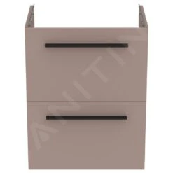 Ideal Standard I.Life S - Wastafelonderkast, 500x375x630 Mm, 2 Laden, Mat Beige T5291NH -Badkamer Luxe 57a20be10ac8fe6be4041ccb