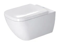 Duravit Happy D.2 - Wandtoilet, Met HygieneGlaze, Alpine Wit 2221092000