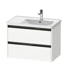 Duravit Ketho.2 - Wastafelkast 549x784x455 Mm, 2 Laden, Mat Wit K25286018180000