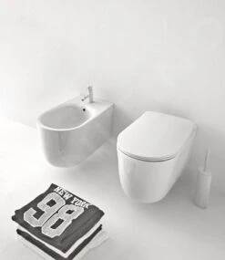 Sapho Kerasan Nolita - Slim WC-zitting, Duroplast, SoftClose, Wit 539101 -Badkamer Luxe 586480647860b166b7d5827a